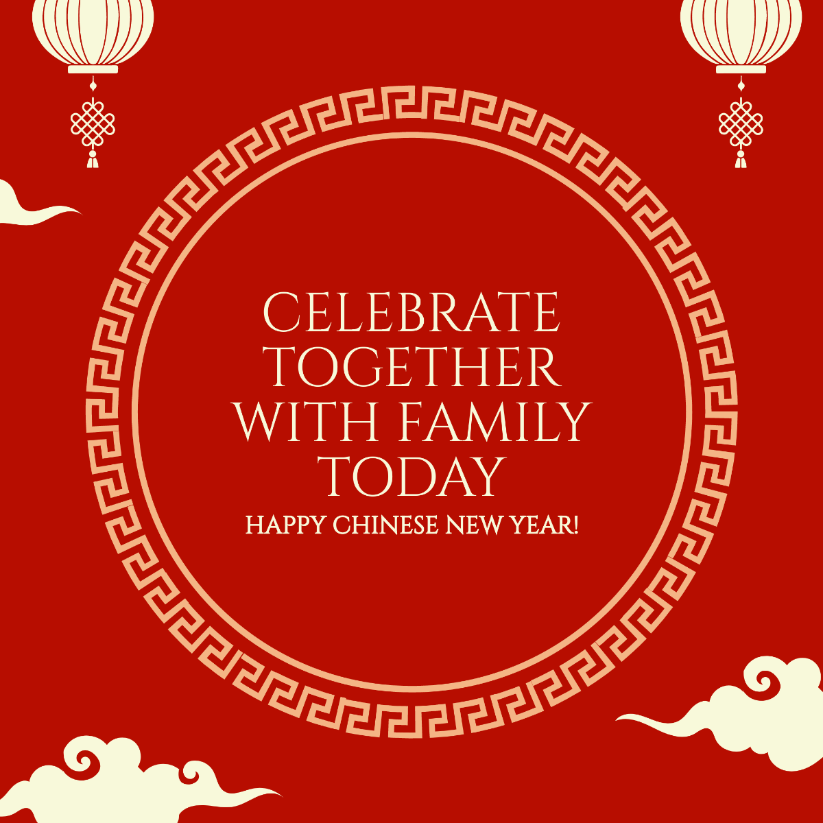 Free Chinese New Year FB Post Template
