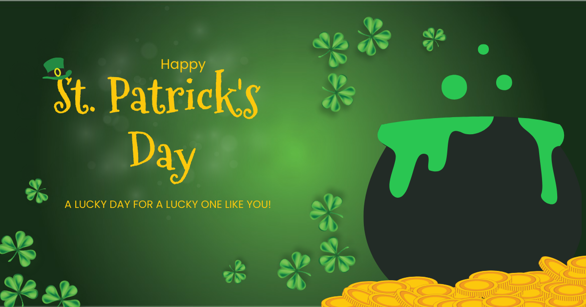 Free St. Patrick's Day Blog Header Template