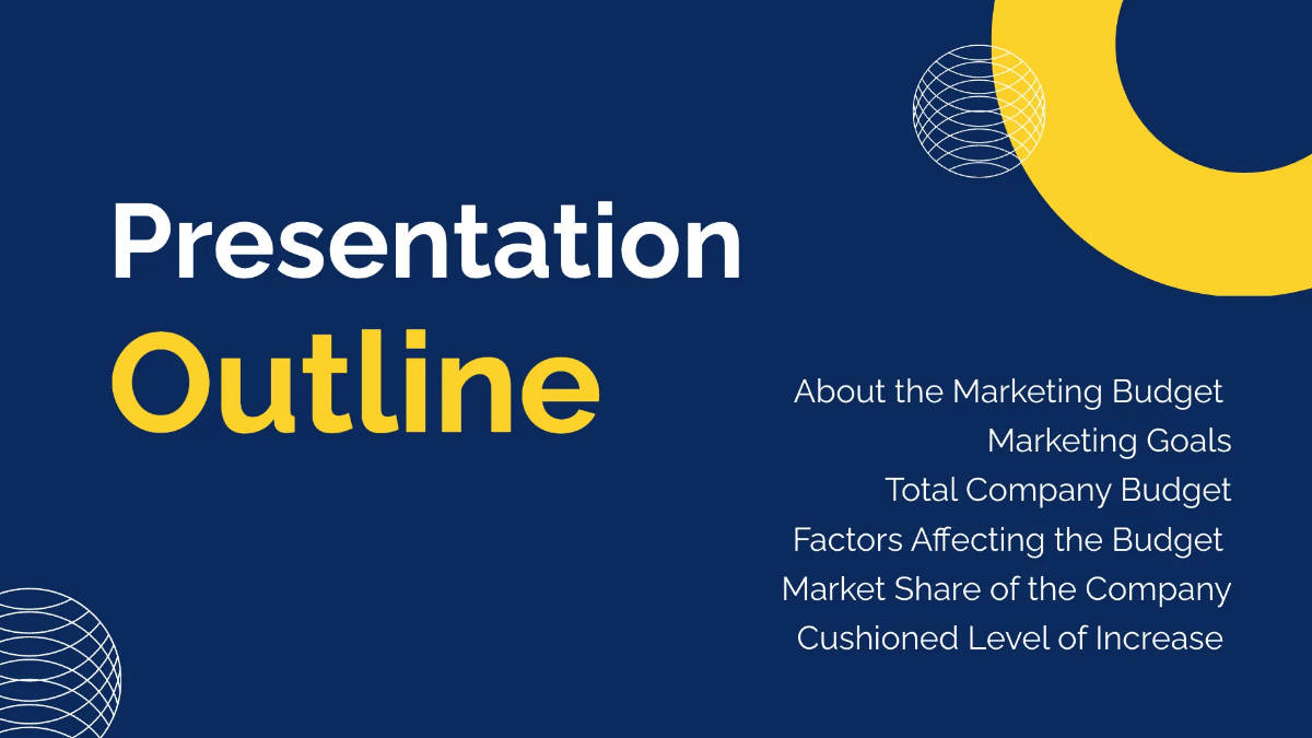 Free Budget Infographics Presentation Template to Edit Online
