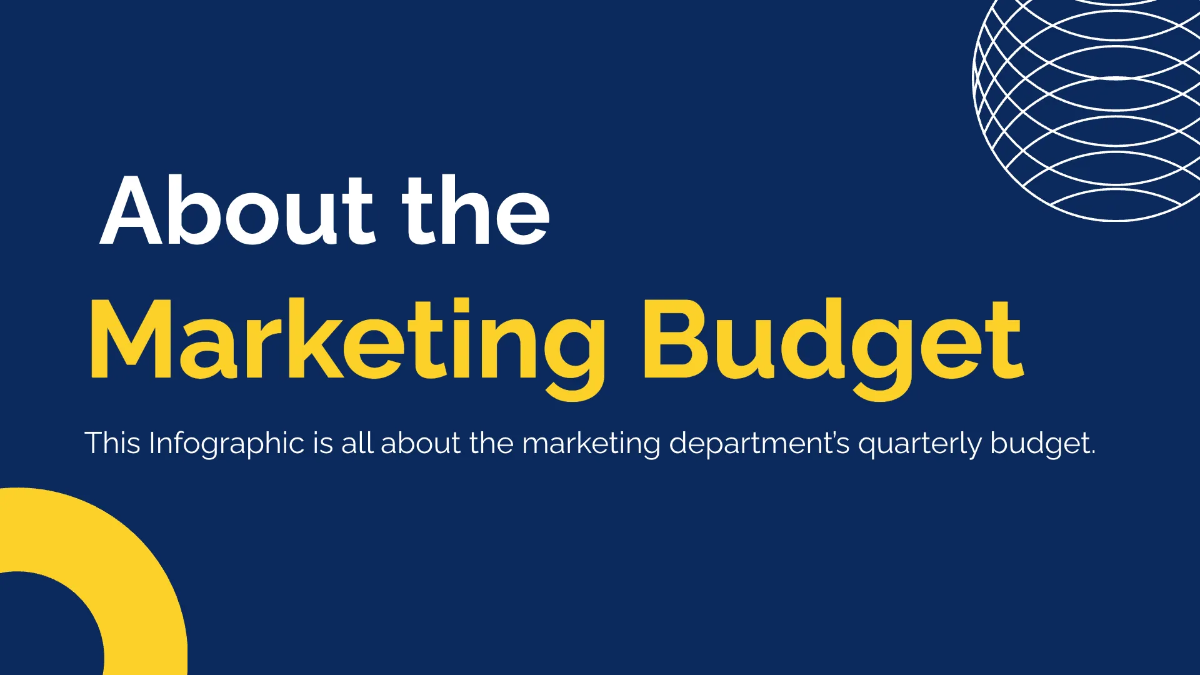 Free Budget Infographics Presentation Template to Edit Online