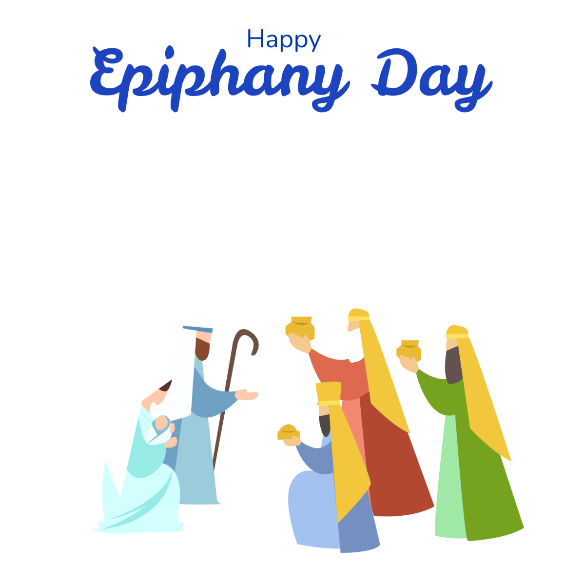 Free Epiphany Day Celebration Vector Template