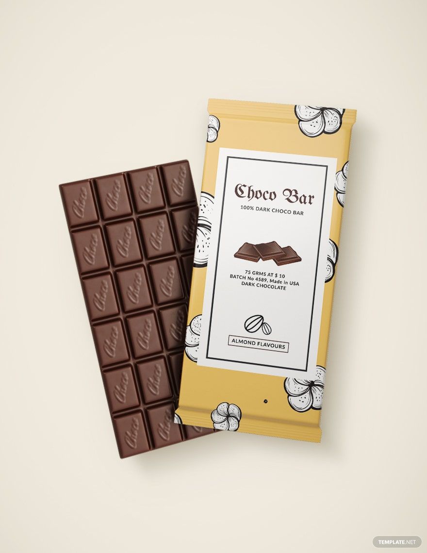 Free Customize Chocolate Packaging Template in PSD