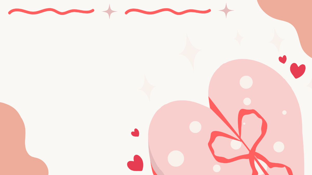 Valentine's Day Light Background Template