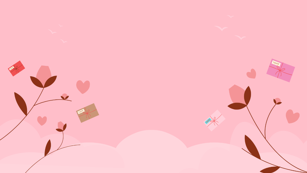 Valentine's Day Pink Background Template