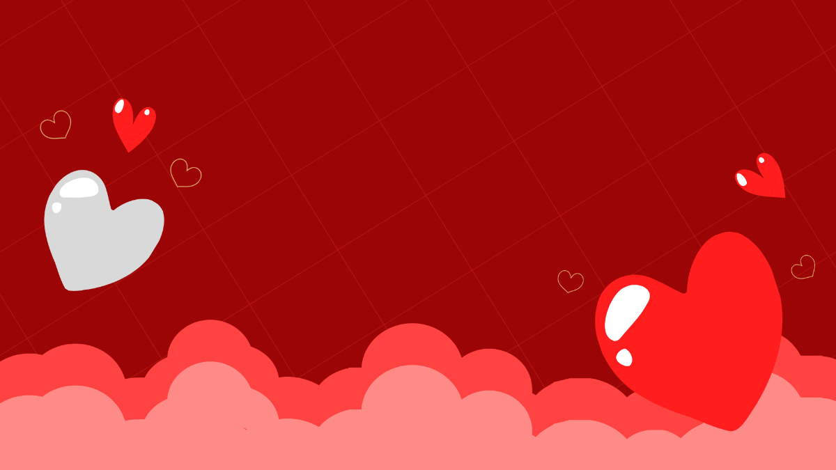 Valentine's Day Red Background Template