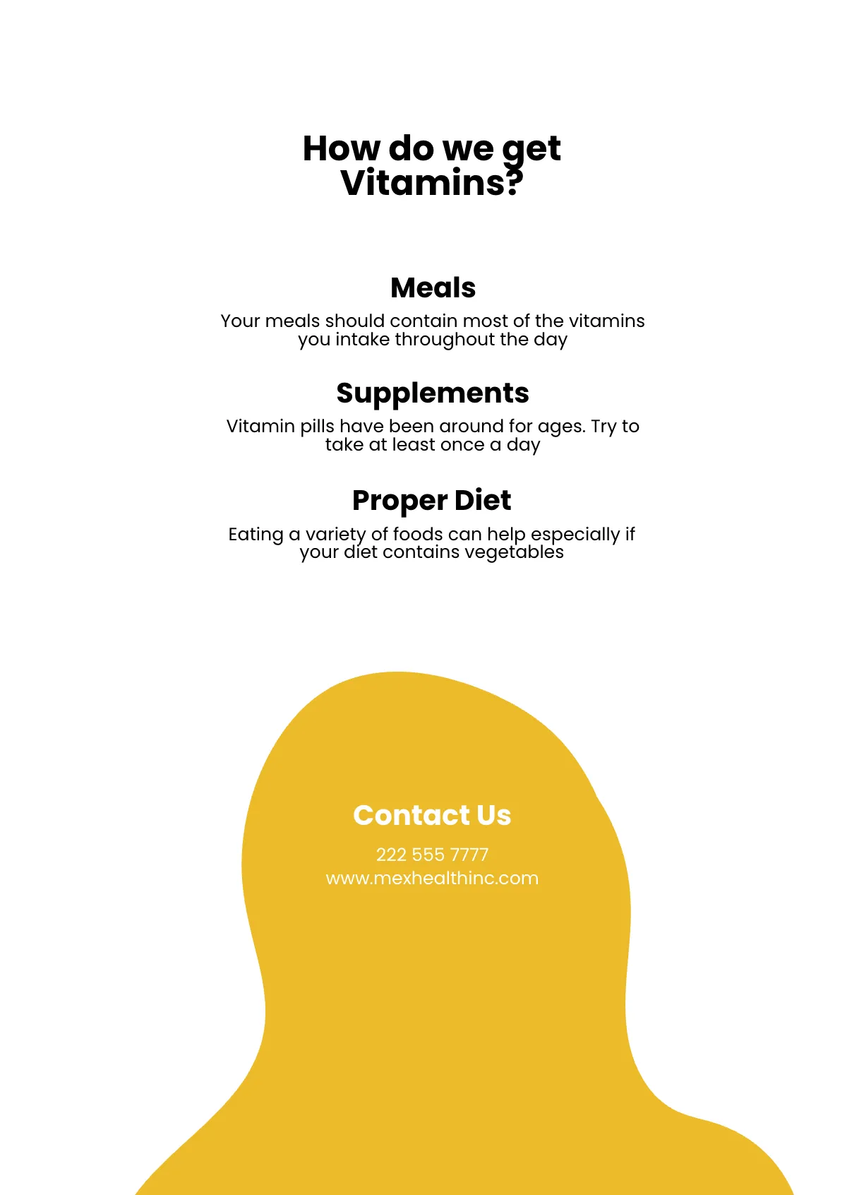 Free Nutrition Handout Template to Edit Online