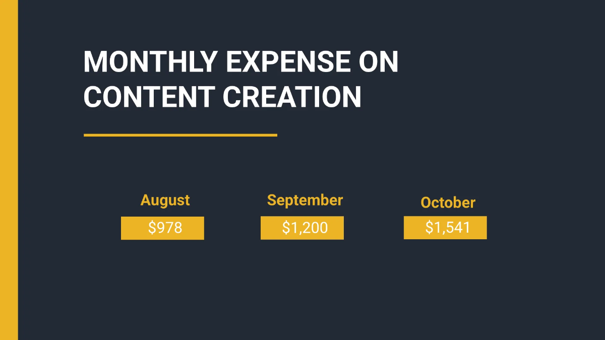 Free 3 Months Budget Presentation Template to Edit Online