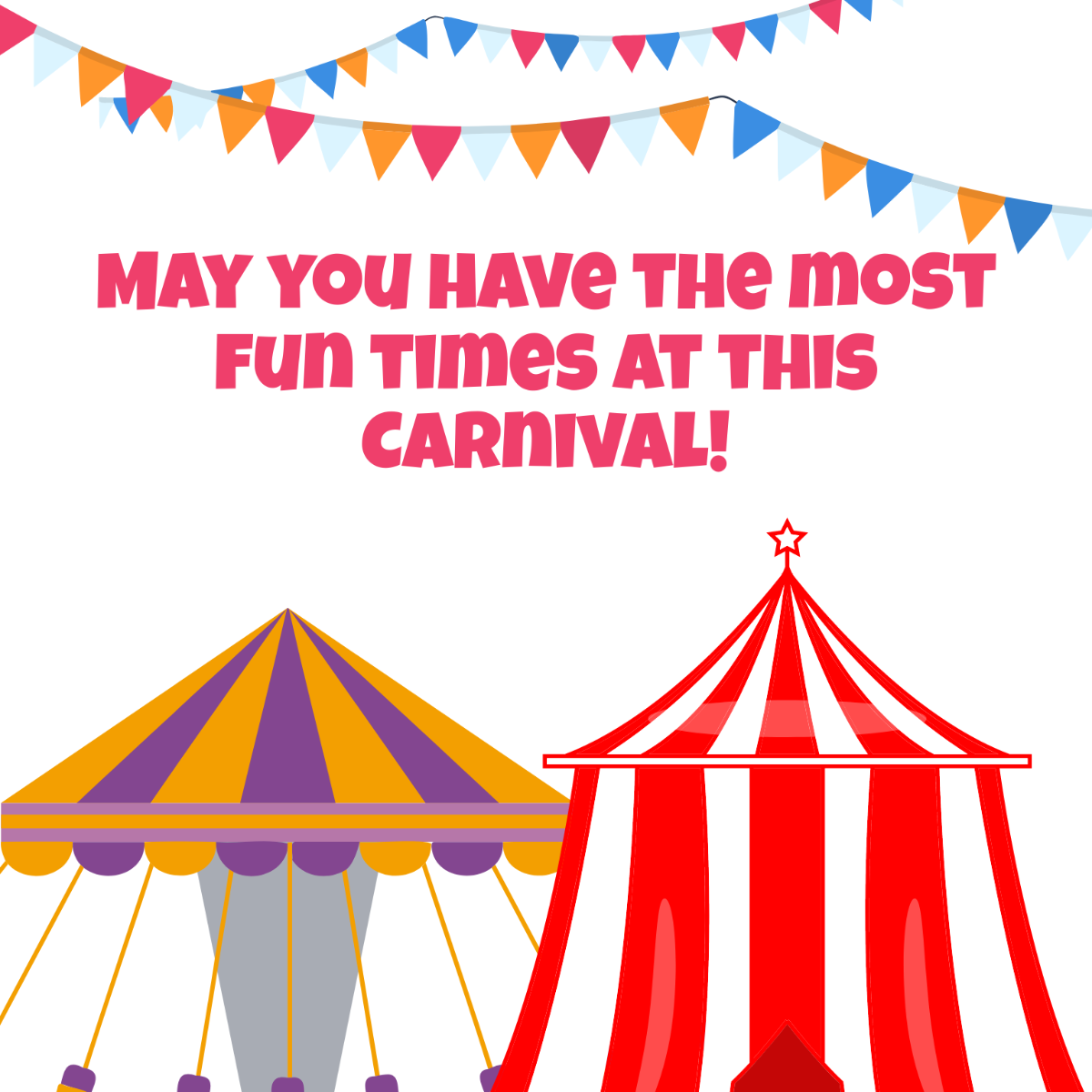Free Carnival Wishes Vector Template