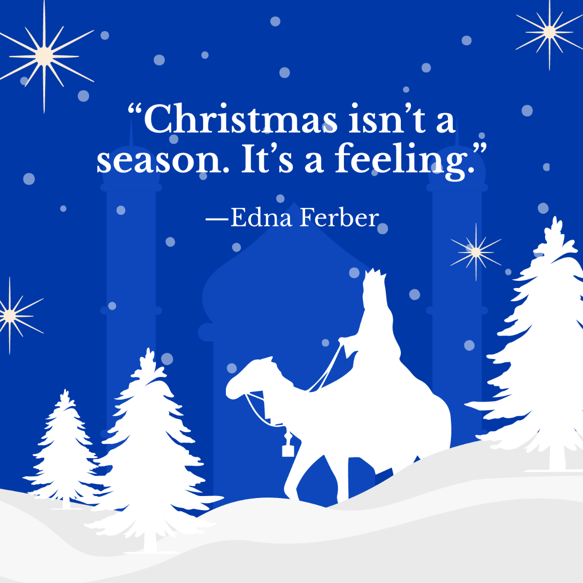 Orthodox Christmas Quote Vector Template