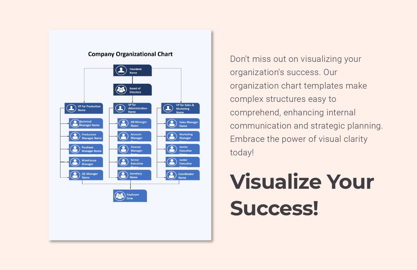 Company Organizational Chart Template