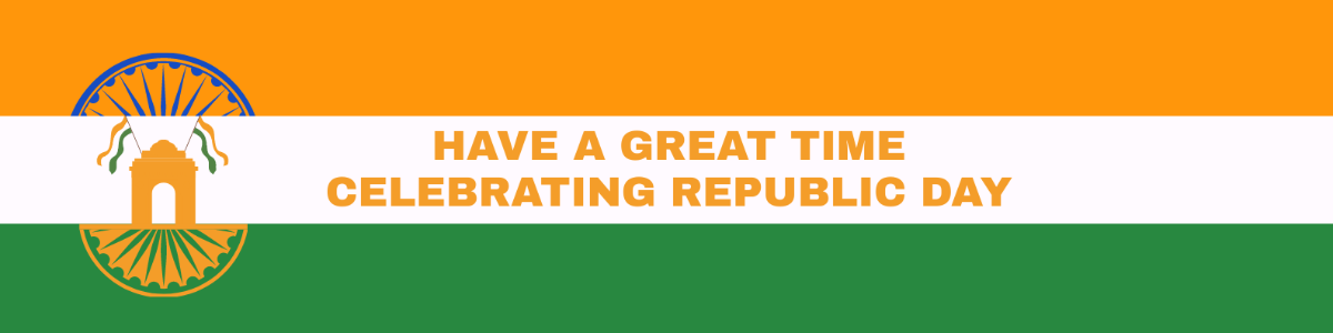 Republic Day Linkedin Banner Template