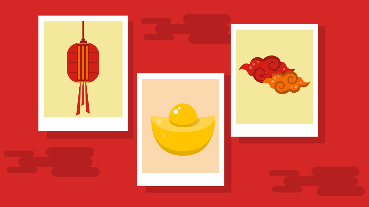 Chinese New Year Photo Background Template