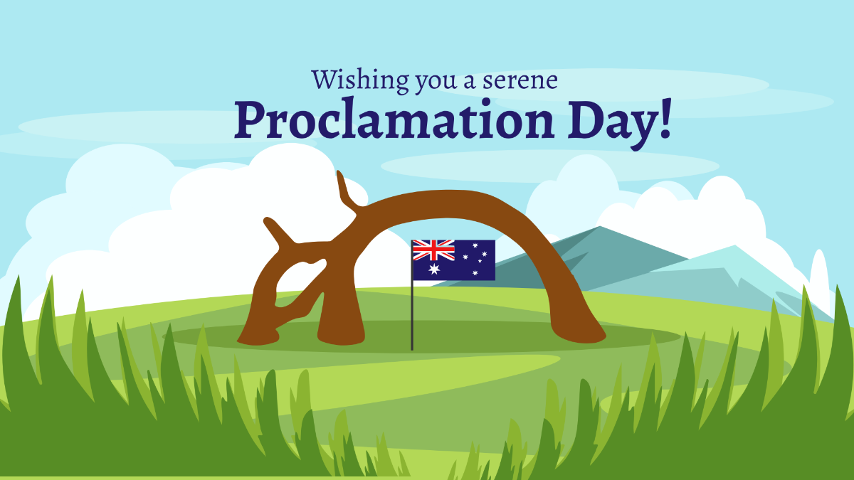 Proclamation Day Wishes Background Template
