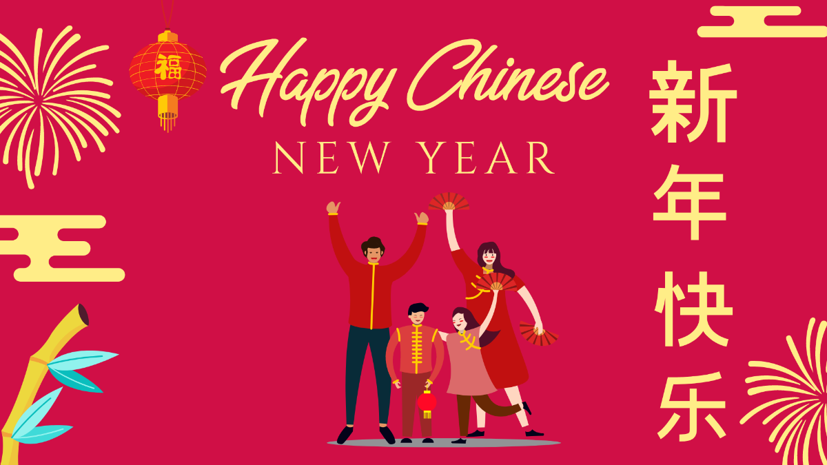 Free Happy Chinese New Year Background Template