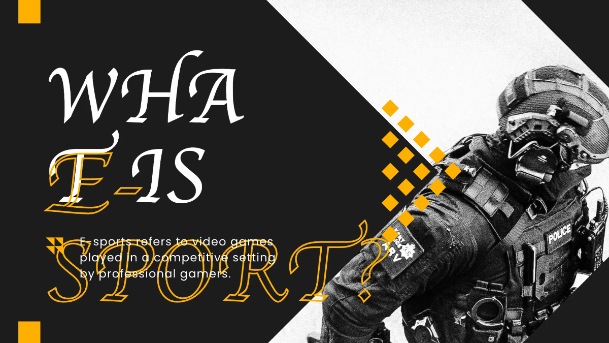 Free Esport Gaming Presentation Template to Edit Online