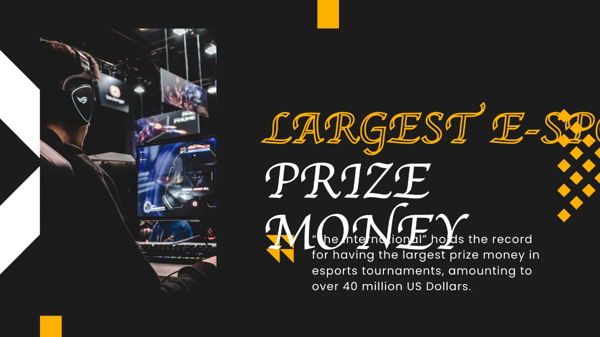 Free Esport Gaming Presentation Template to Edit Online