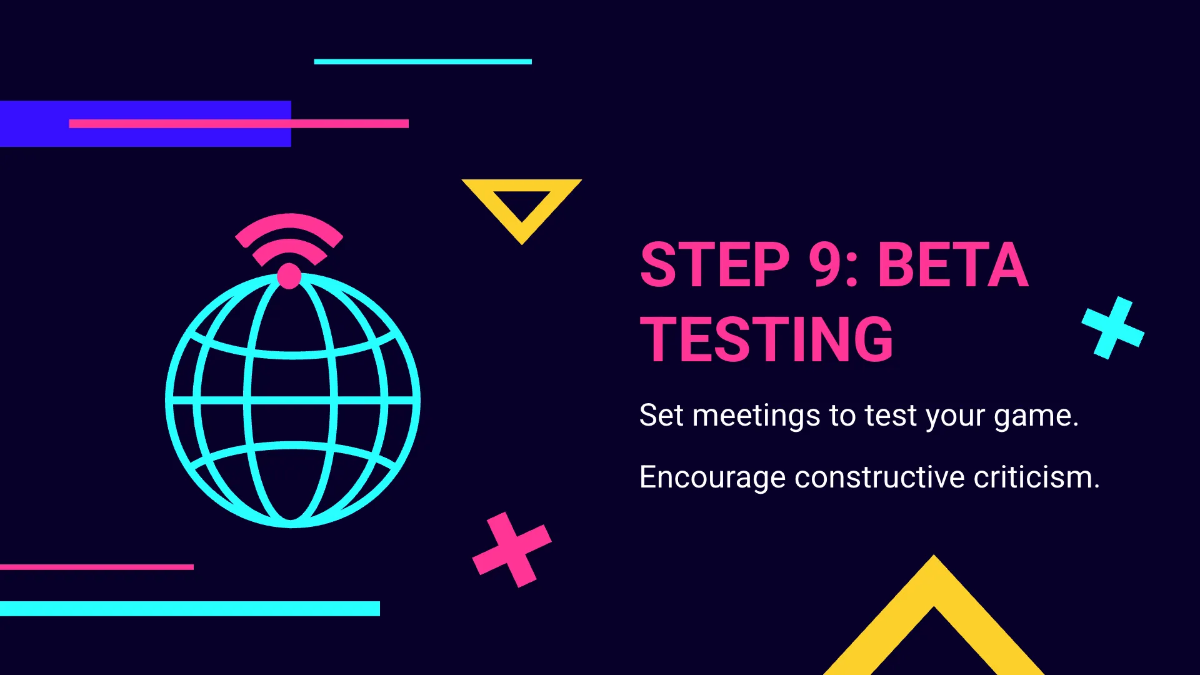 Free Online Gaming Presentation Template to Edit Online