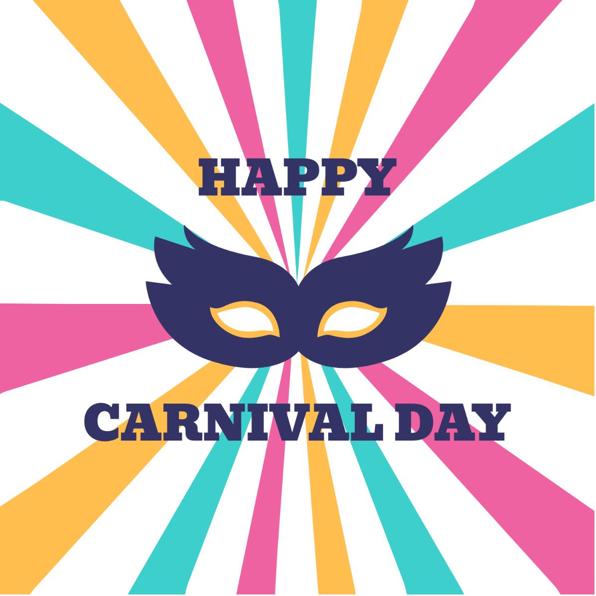 Happy Carnival Vector Template