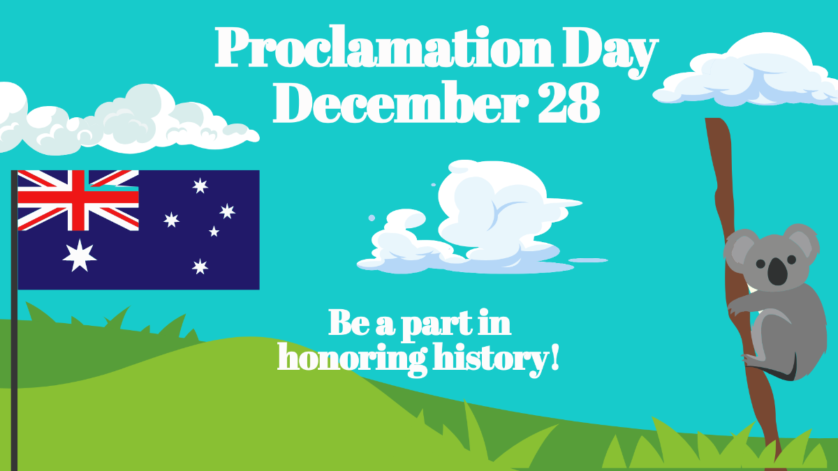 Proclamation Day Invitation Background Template