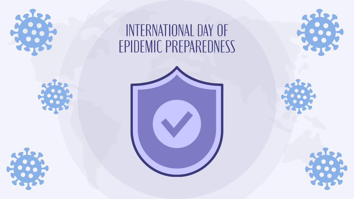 International Day of Epidemic Preparedness Design Background Template