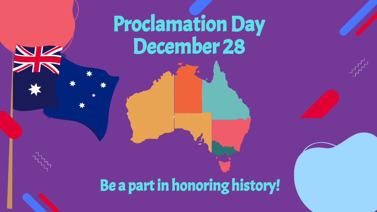 Free Proclamation Day Greeting Card Background Template