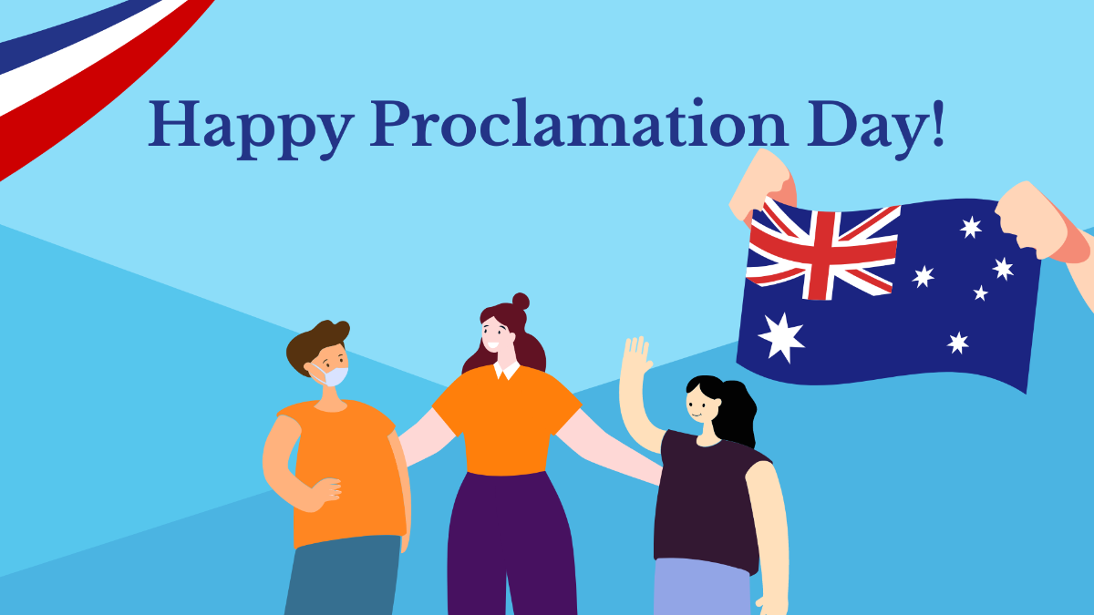 Happy Proclamation Day Background Template