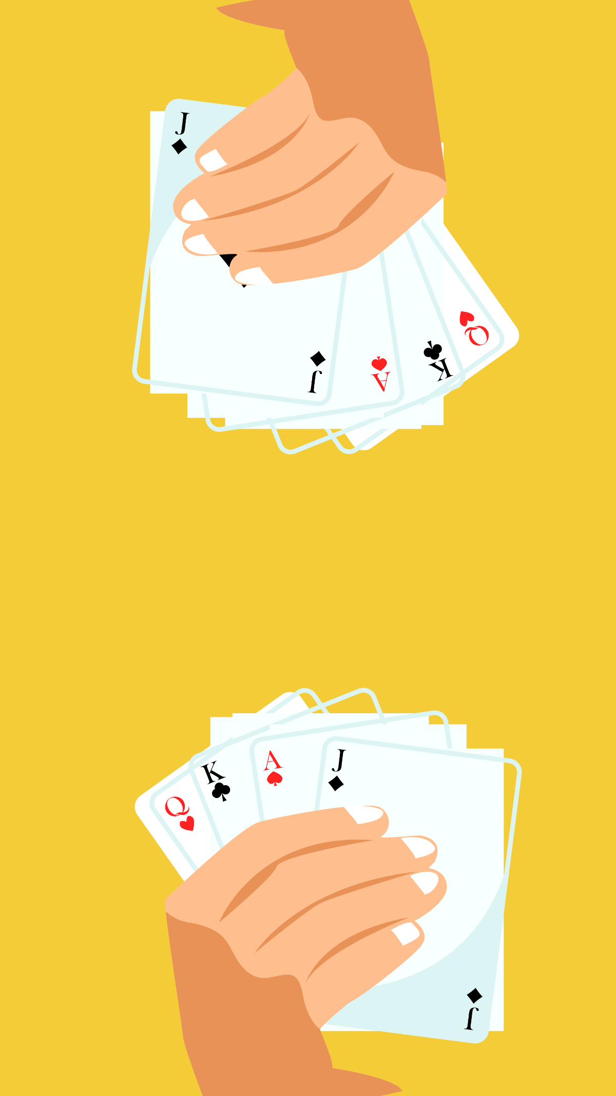 National Card Playing Day iPhone Background Template