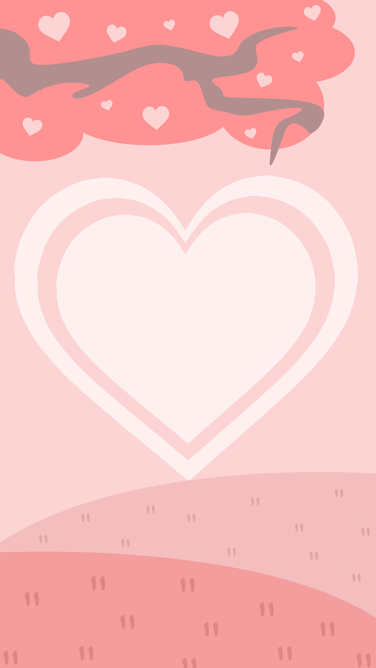 Valentine's Day iPhone Background Template