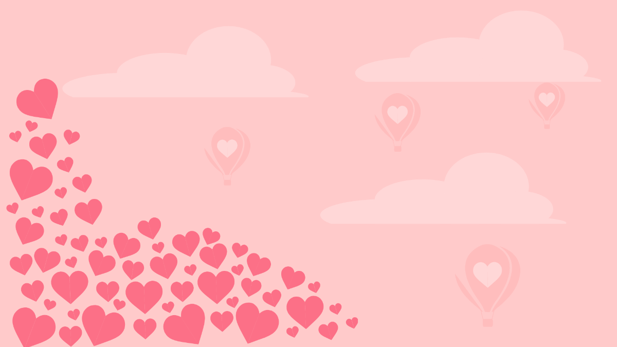 Valentine's Day Zoom Background Template