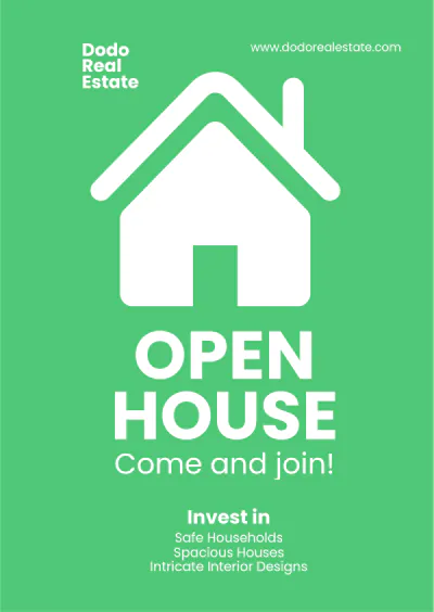 Free Open House Handout Template to Edit Online