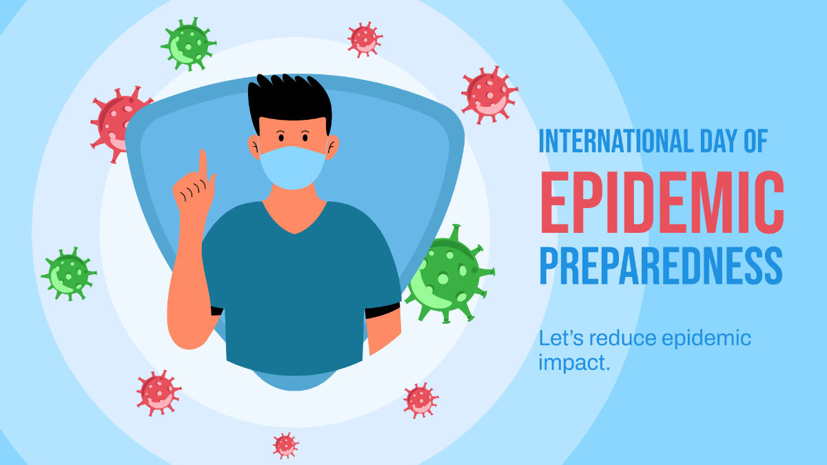 International Day of Epidemic Preparedness Flyer Background Template