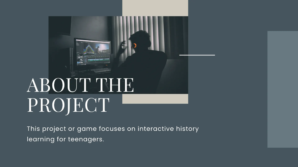 Free Game Developer Presentation Template to Edit Online