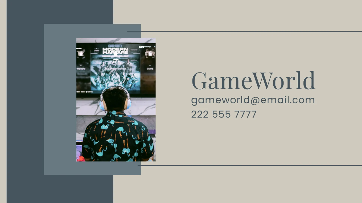 Free Game Developer Presentation Template to Edit Online