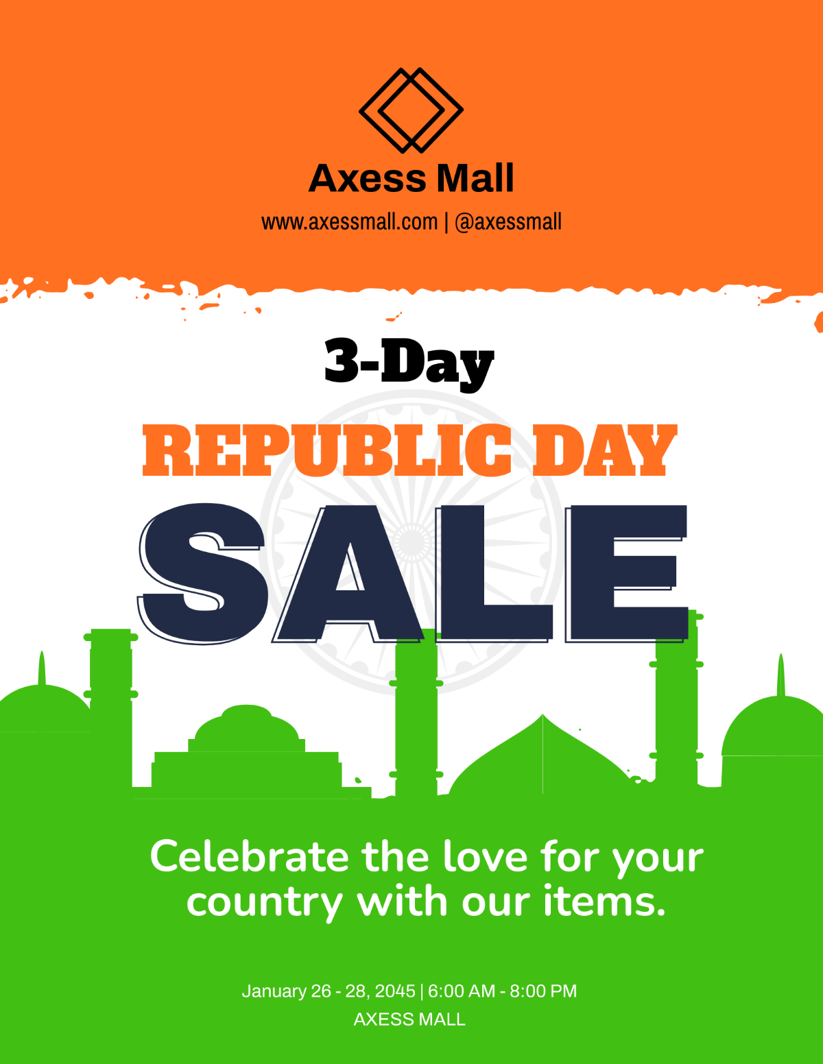 Republic Day Flyer Template - Edit Online & Download