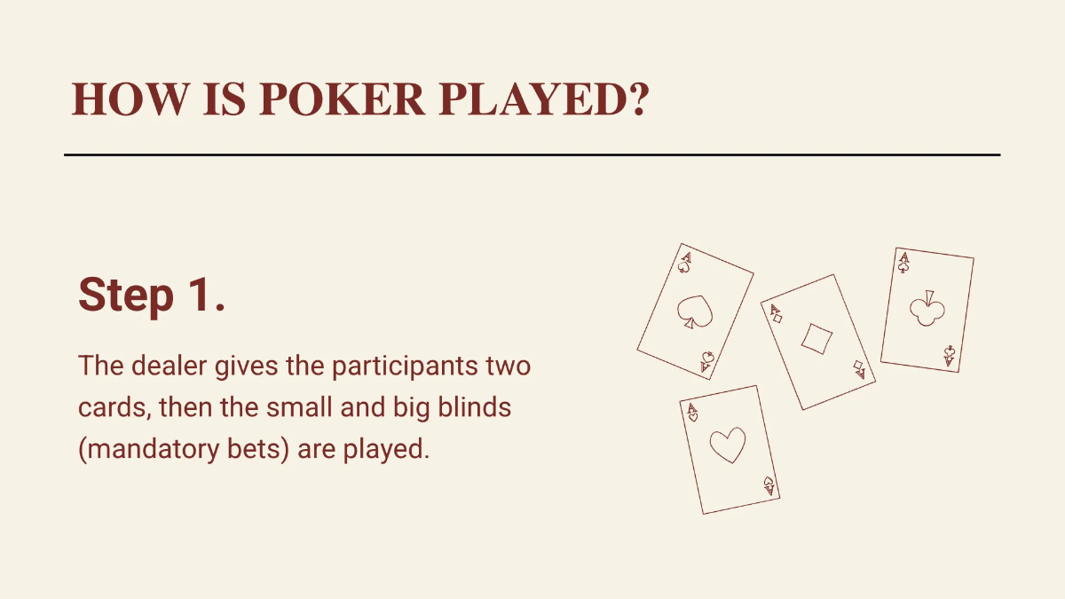 Free Poker Game Presentation Template to Edit Online