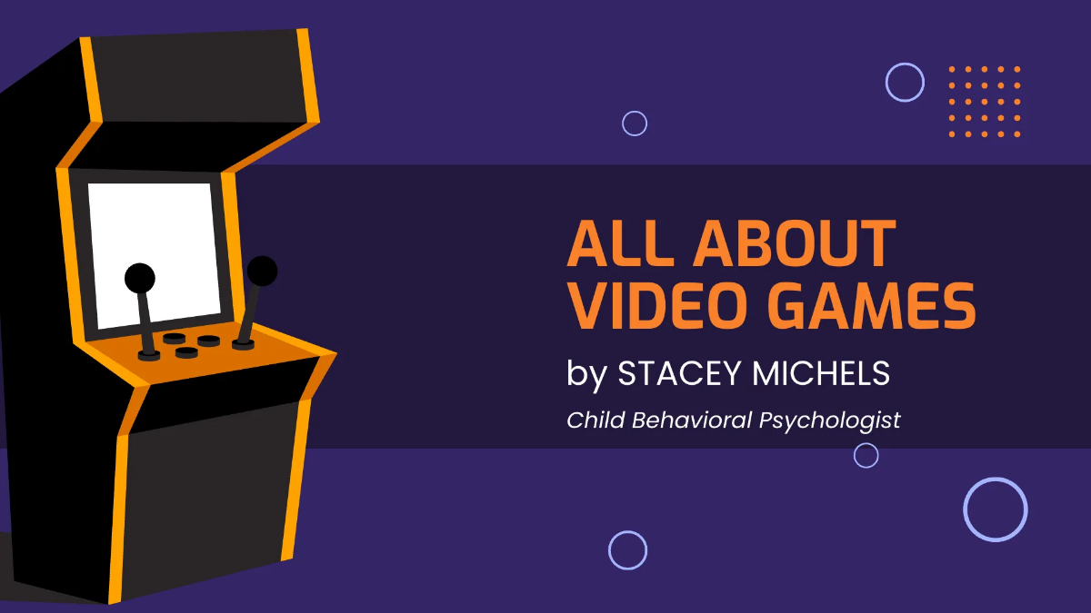 Free Video Game Presentation Template to Edit Online