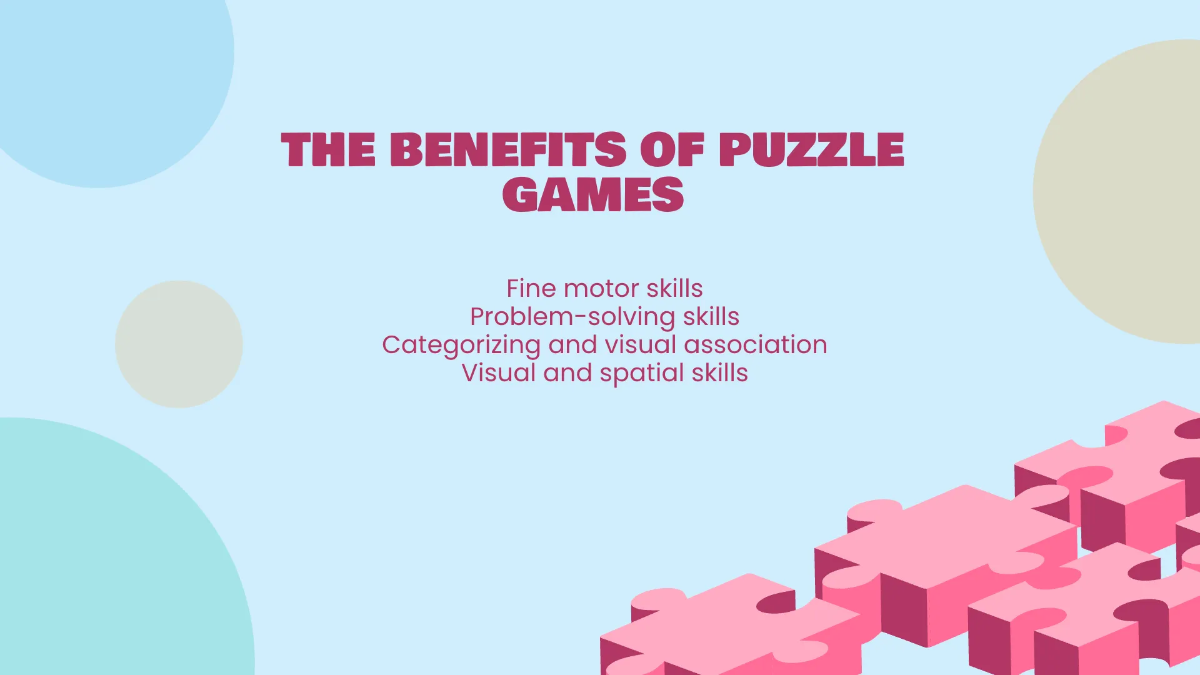 Free Puzzle Game Presentation Template to Edit Online