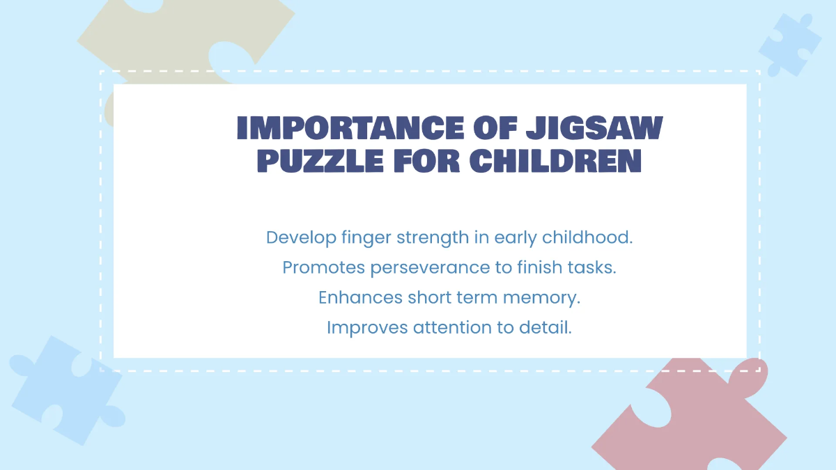 Free Puzzle Game Presentation Template to Edit Online