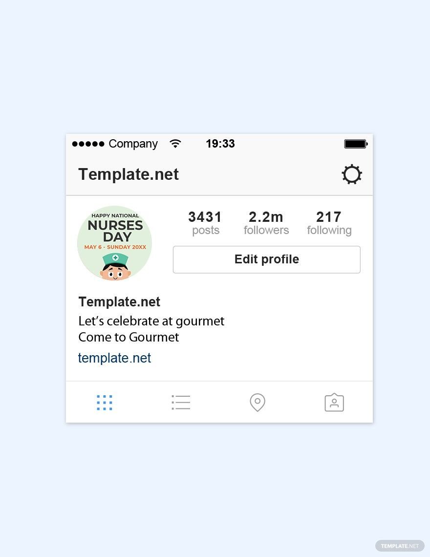 Nurses Day Instagram Profile Photo Template