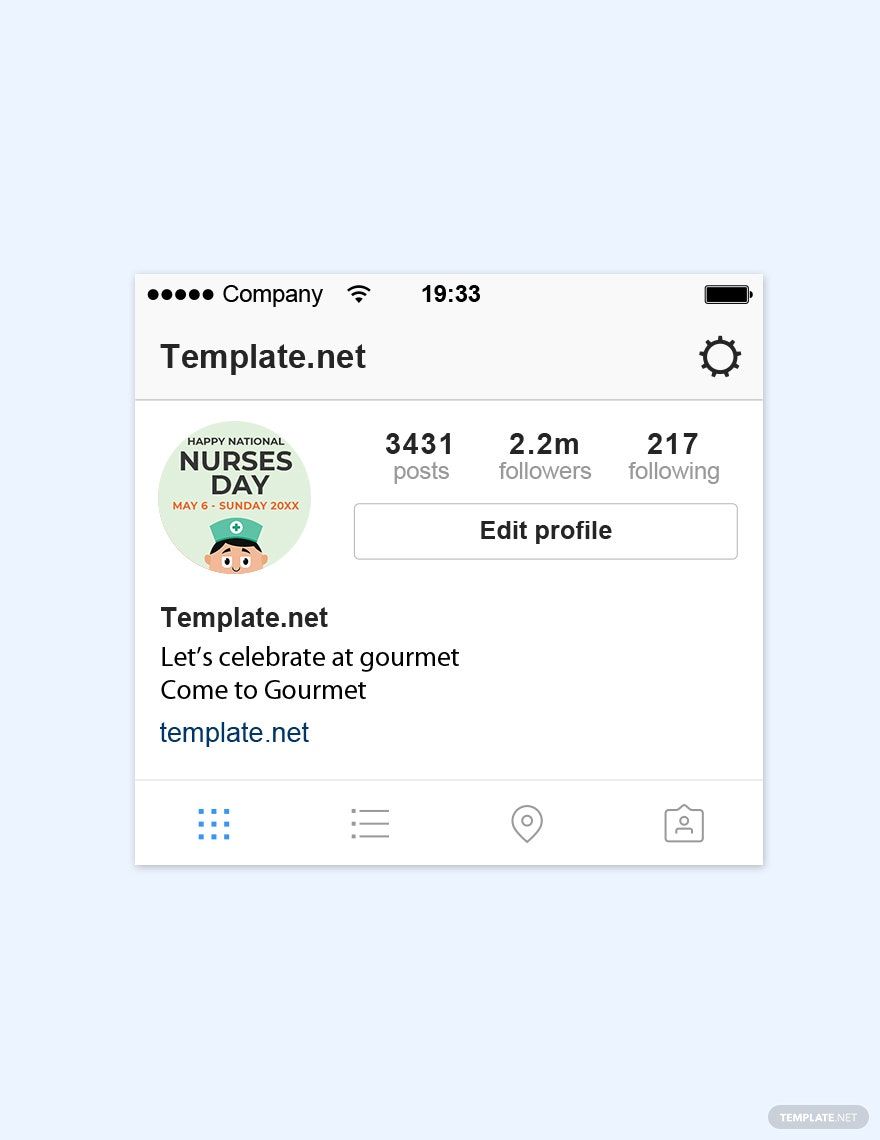 Nurses Day Instagram Profile Photo Template in PSD - Download | Template.net