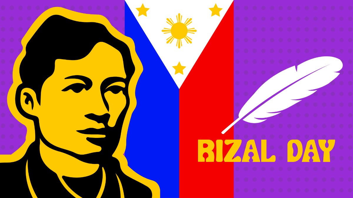 Free Rizal Day Banner Background Template