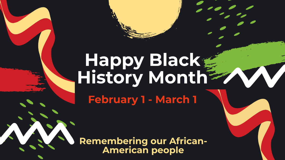 Black History Month Flyer Background Template