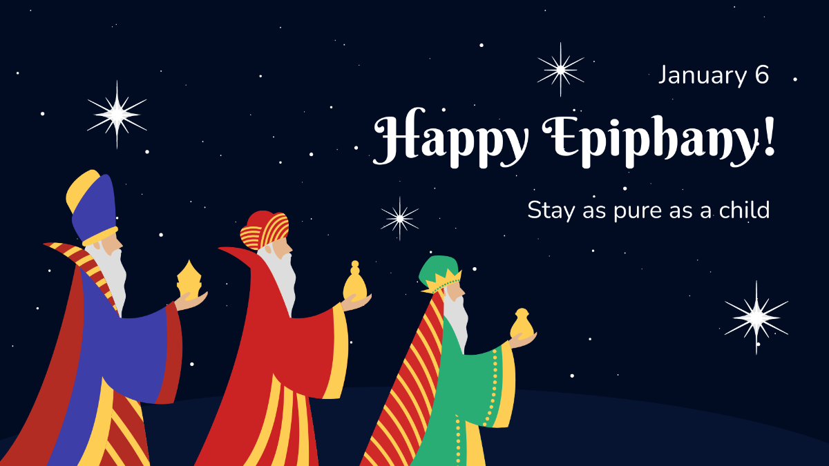 Epiphany Day Flyer Background Template