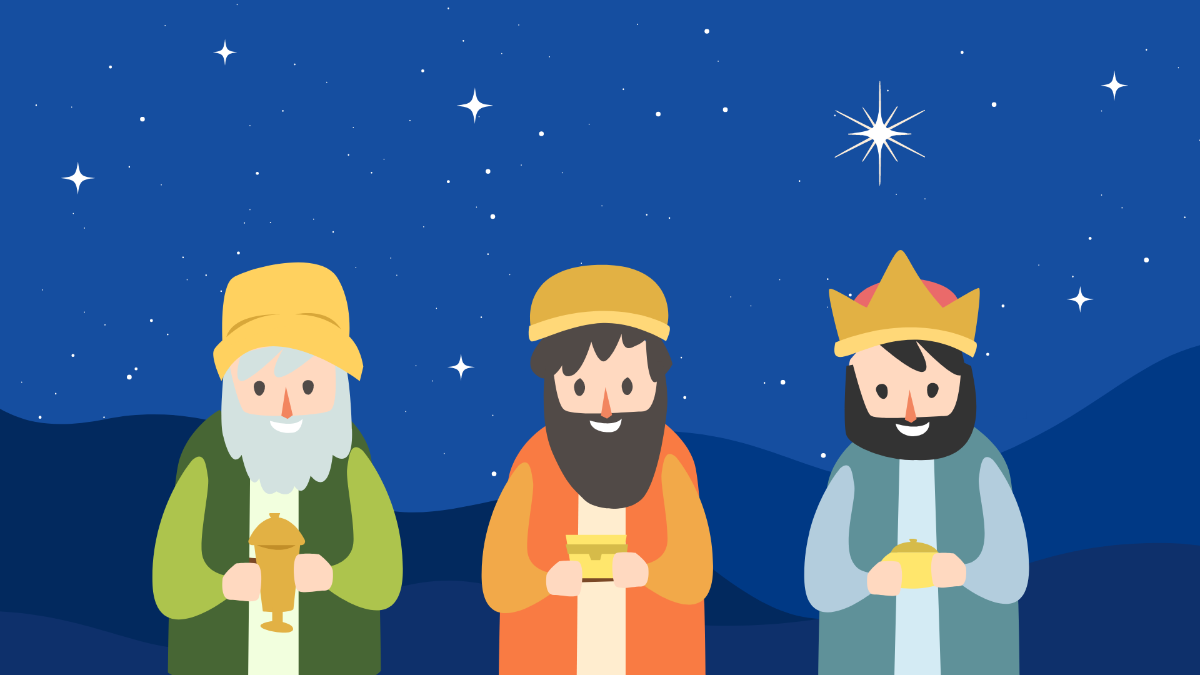 Free Happy Epiphany Day Background Template