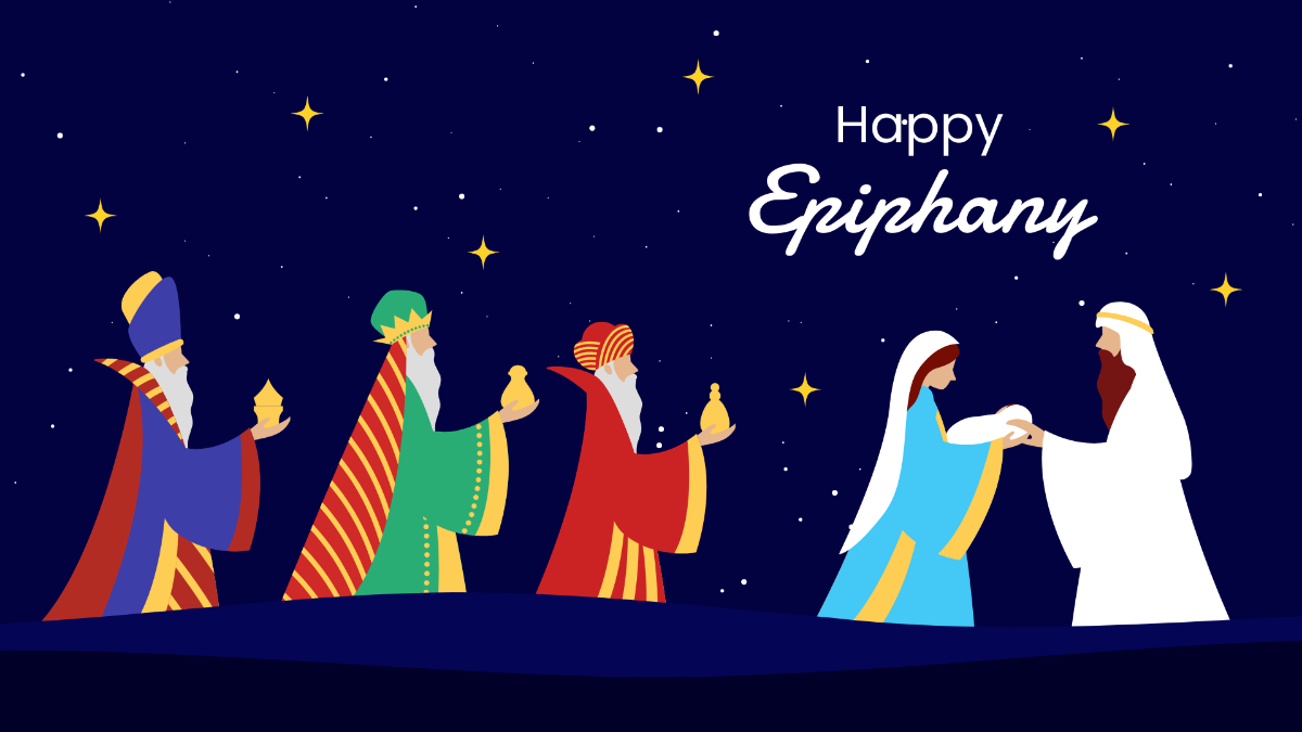 Epiphany Day Wallpaper Background Template