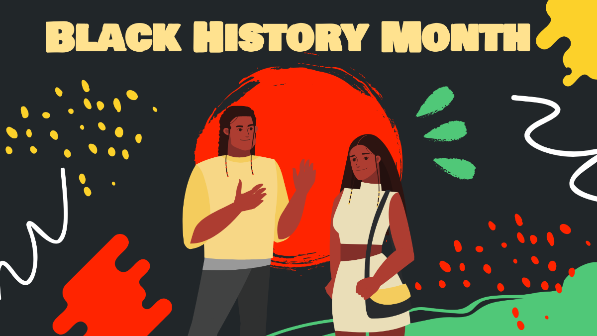 Black History Month Wallpaper Background Template