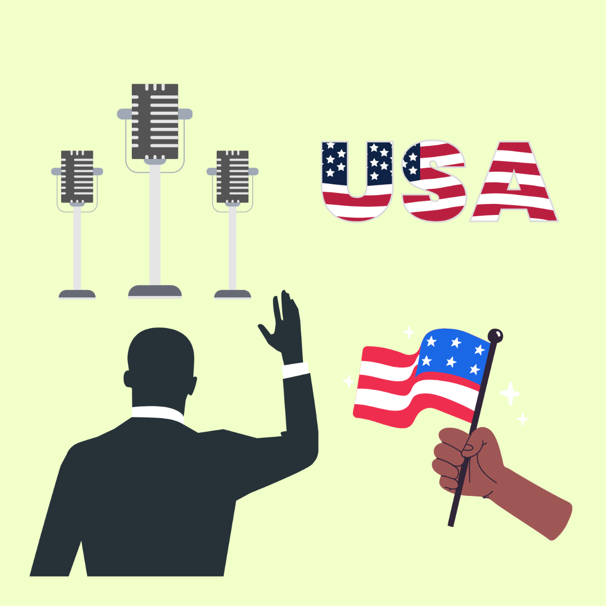 Free Martin Luther King Day Clipart Vector Template