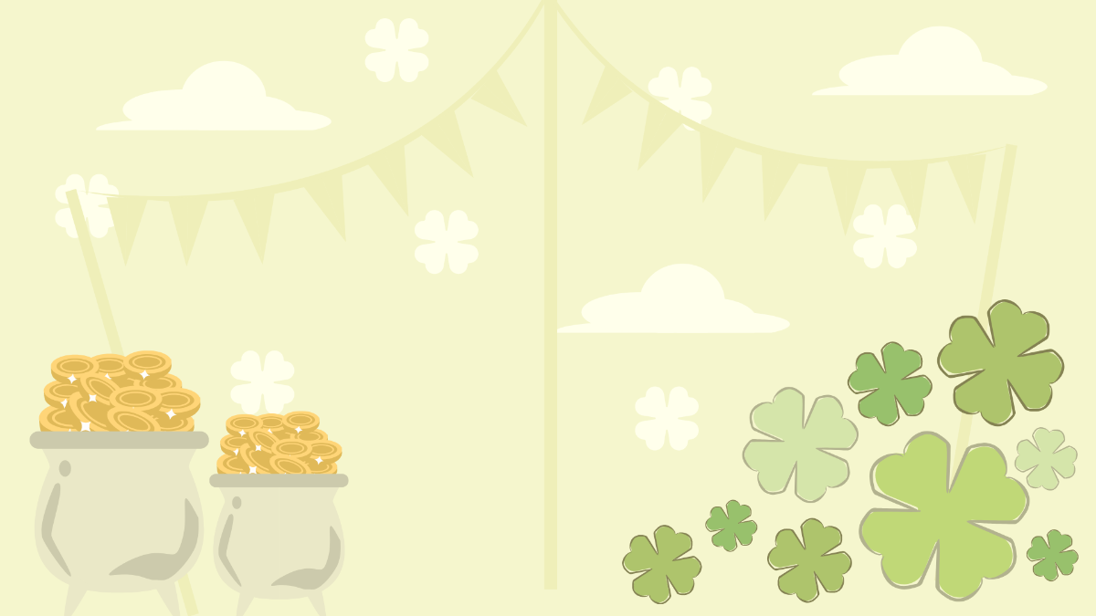 St. Patrick's Day Aesthetic Background Template