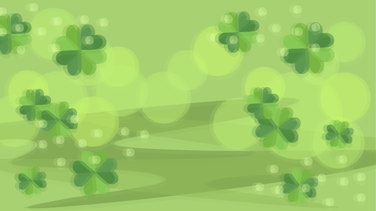 St. Patrick's Day Blur Background Template