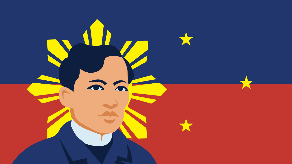 Free Rizal Day Vector Background Template